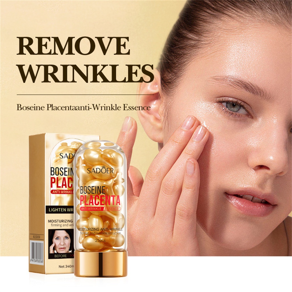 Hộp 25 viên nang chăm sóc da mặt ANNIES tinh chất nhau thai cừu dưỡng ẩm chống nếp nhăn