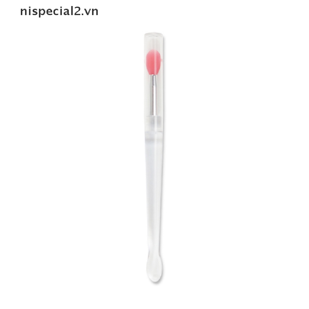 1 Cọ Tô Son Môi Bằng Silicon Kèm Muỗng Và Nắp Đậy Chống Bụi