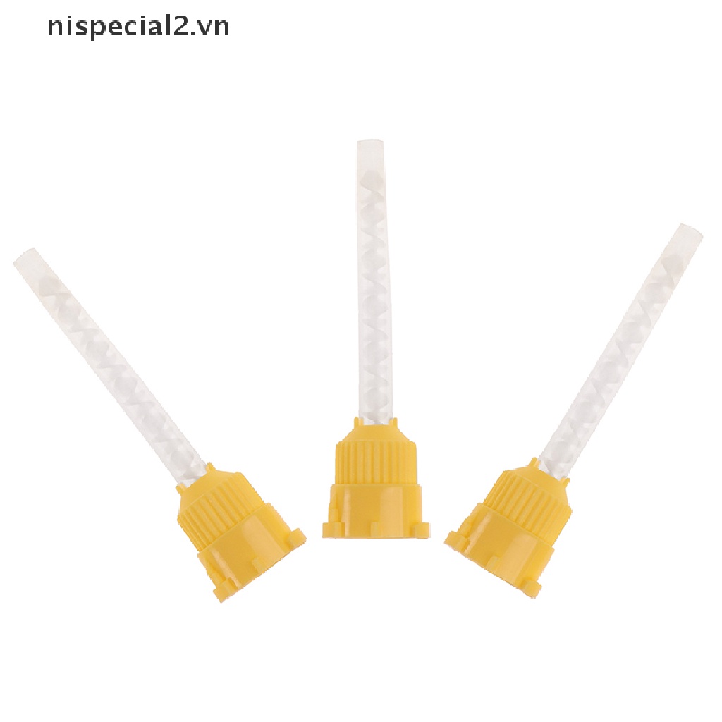 Set 50 Đầu Trộn Chất Liệu Cao Su Silicone ry Dùng Một Lần