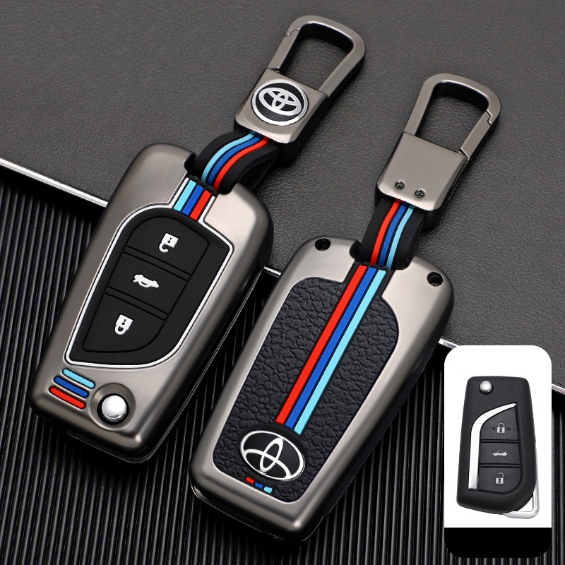 Ốp Bảo Vệ Khóa Toyota Fortuner, Innova, Altis, Hilux Mẫu Chìa Cơ Hợp Kim Kẽm Cao Cấp