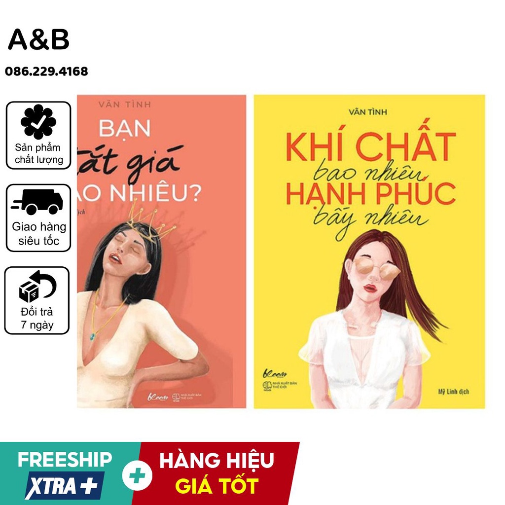 Combo 2.q Bạn đắt giá bao nhiêu+Khí chất bao nhiêu, hạnh phúc bấy nhiêu