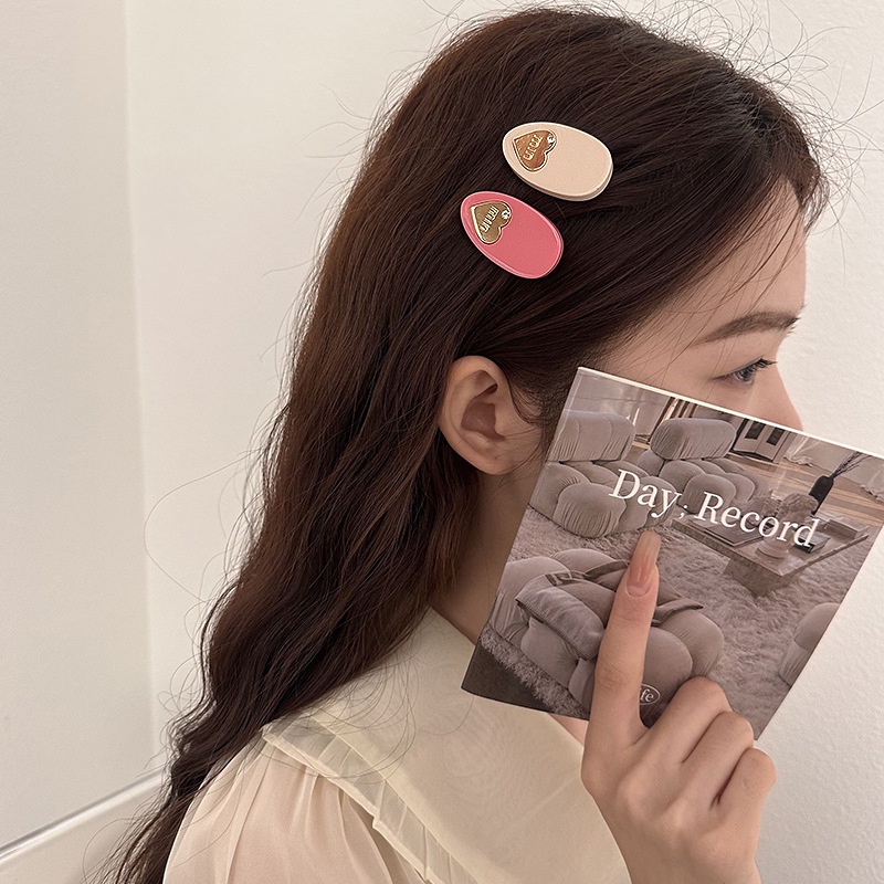 Kẹp Tóc Hình Trái Tim Thời Trang Hàn Quốc Chất Lượng Cao