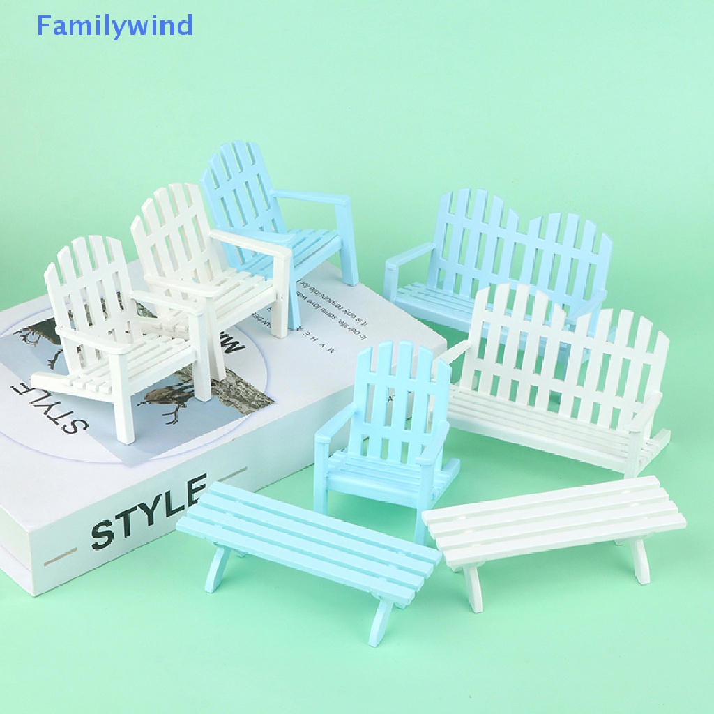 1 Bộ Mô Hình Ghế Dài 1: 12 Dùng Trang Trí Nhà Búp Bê