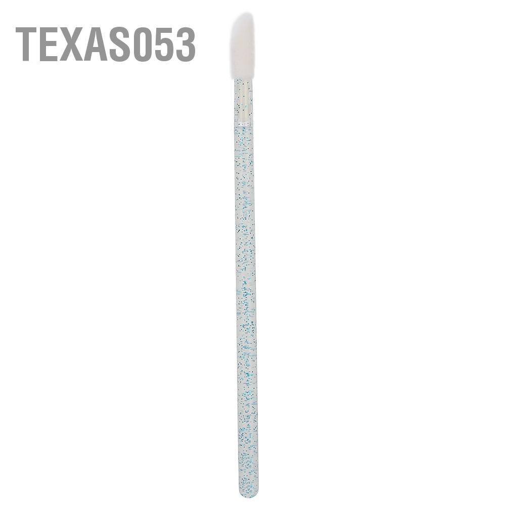 Texas053 Bộ 100 Dùng Một Lần Cọ Môi Lông Mi Vệ Sinh Tăm Bông Mousse Trang Điểm Dụng Cụ