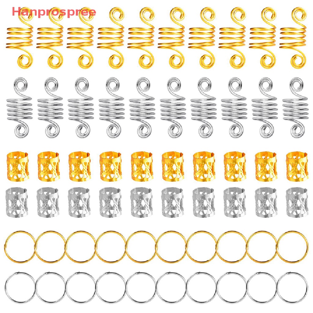 Bộ 60 Hạt Tạo Kiểu Tóc Tết Bím Độc Đáo Tiện Dụng