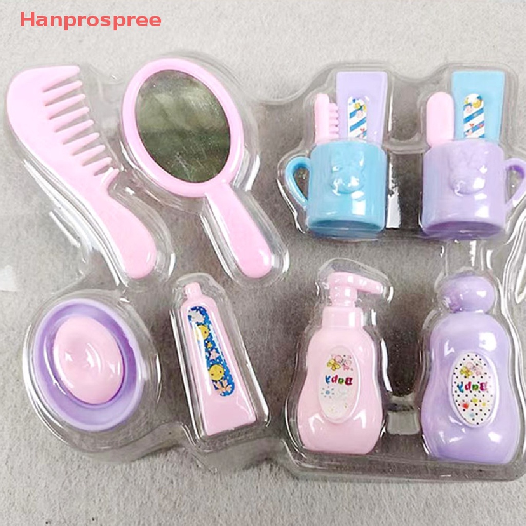 Set 13 Món Đồ Nội Thất Phòng Tắm Cho Búp Bê Tỉ Lệ 1: 12