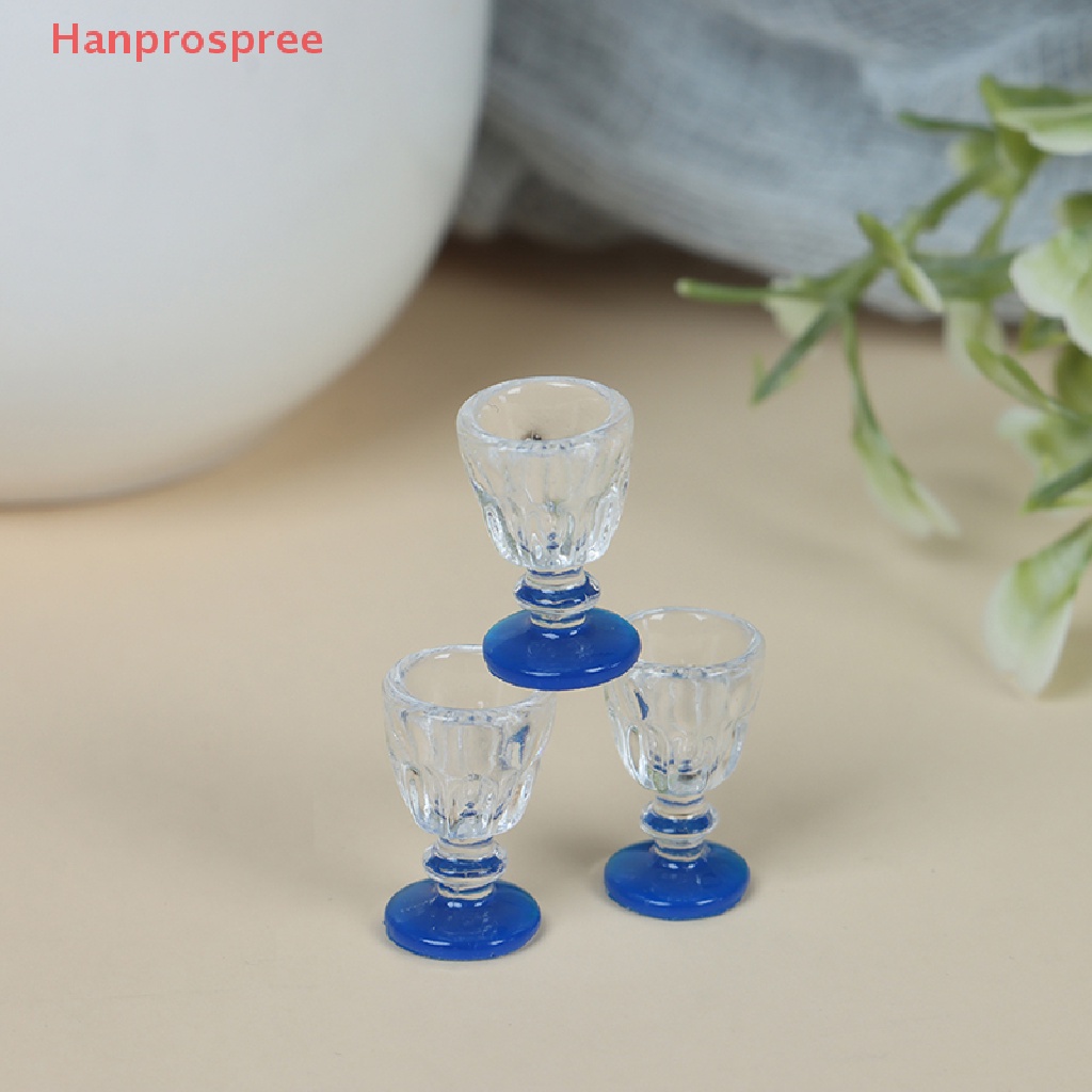Bộ 4 Ly Uống Rượu Mini Trong Suốt Dùng Trang Trí Nhà Búp Bê