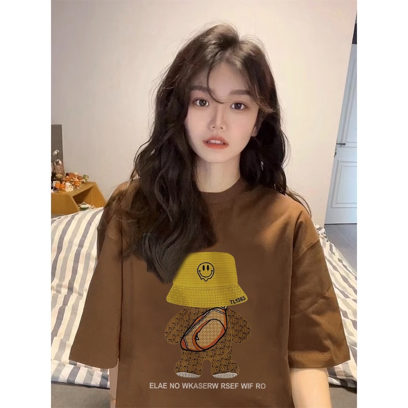 Áo Thun Unisex 100% Cotton Nguyên Chất Ngắn Tay Phong Cách Hàn Quốc Mới NRVP 2023