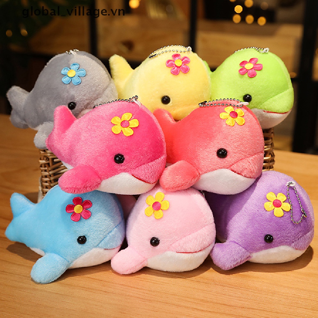 1 Cá Heo Nhồi Bông Kích Thước 12CM Trang Trí Túi Xách