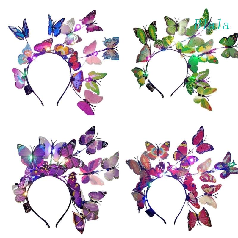 Cài Tóc Hình Bướm Phát Sáng Trong Đêm Dùng Làm Đạo Cụ Chụp Ảnh