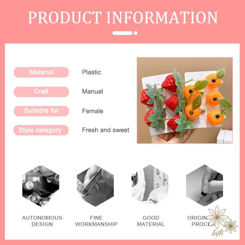 Kẹp TóC HìNh Quả Dâu Dễ Thương Cho Bé GáI