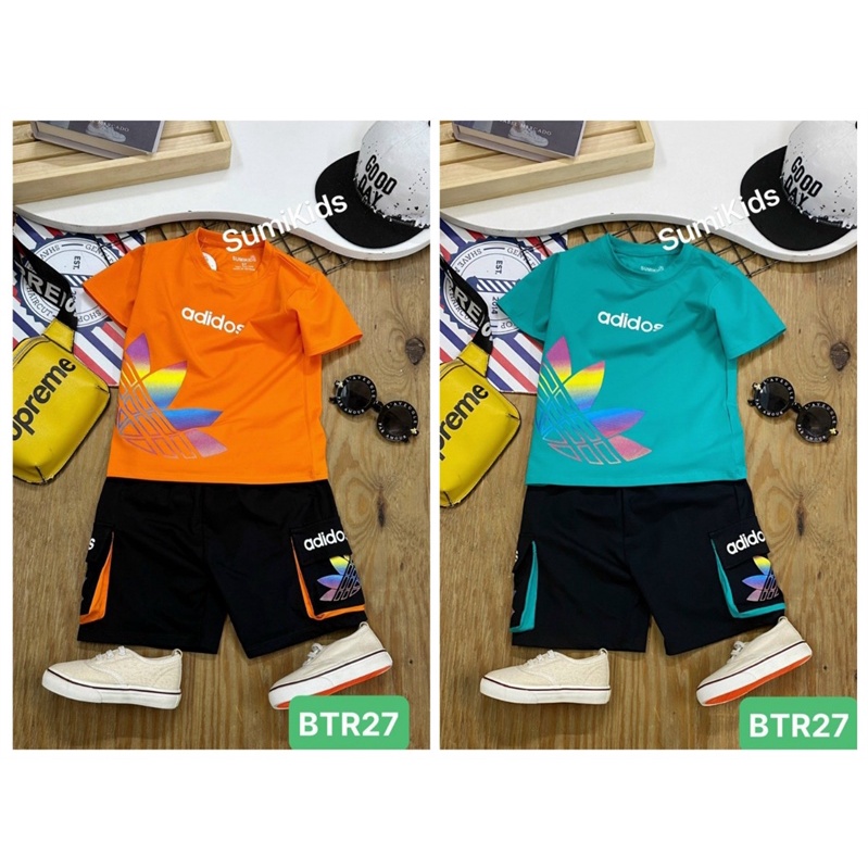 Sumikids. Bộ bé trai túi hộp in ADIDOS
