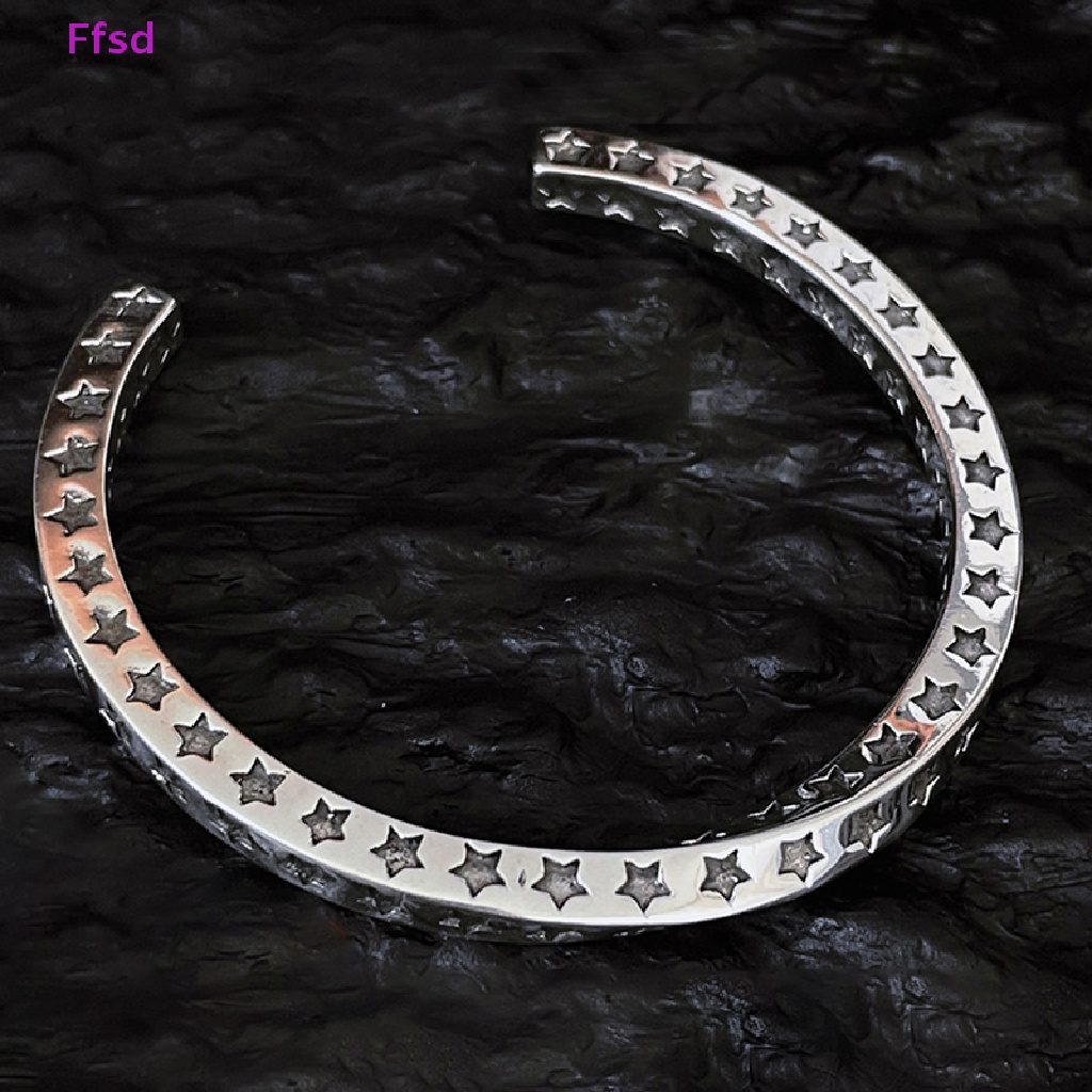 {Ffsd} Vòng Tay Dạng Xoắn Mạ Bạc Thời Trang Vintage Quà Tặng Bán Chạy Cho Nam Và Nữ