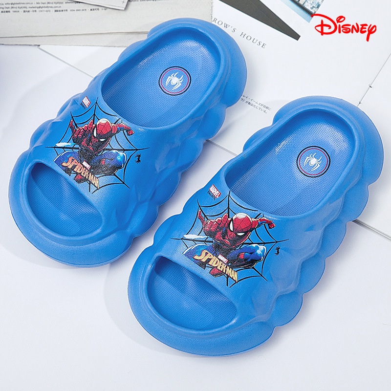 Dép Đi Trong Nhà Tắm Chống Trượt Hình Người Nhện Phong Cách Mùa Hè Mới Cho Trẻ Em