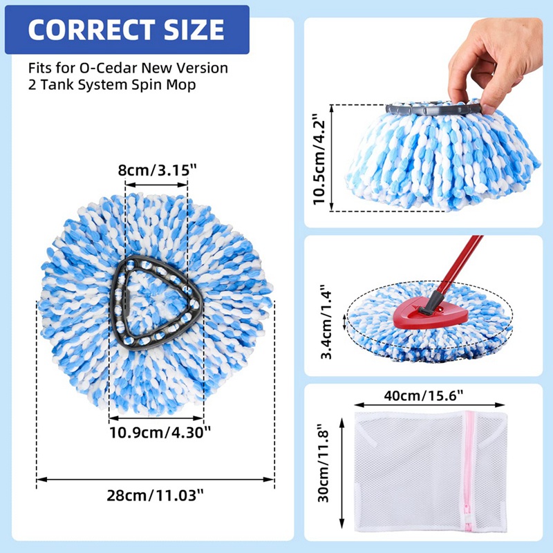 Đầu Gắn Cây Lau Nhà Thay Thế Cho O-Cedar Easywing RinseClean Spin