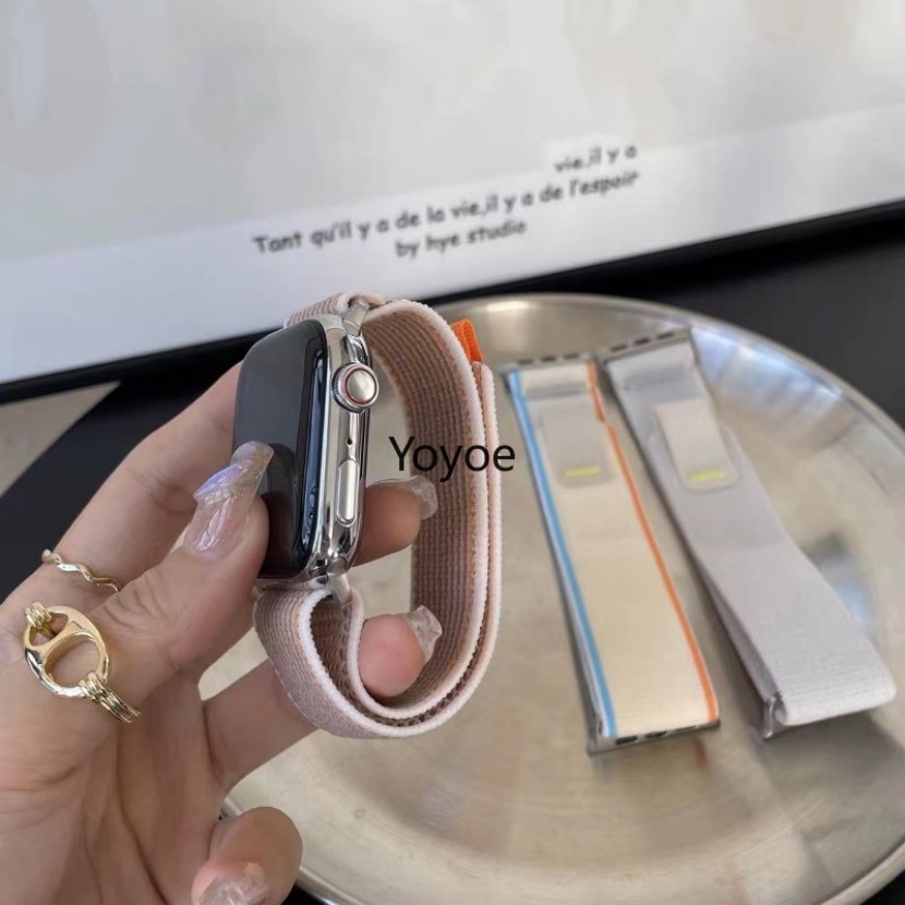 Dây Nylon Thay Thế Cho ĐồNg Hồ Apple iWatch series 49mm 45mm 40mm 44mm 41mm 42mm 38mm 8 7 6 SE
