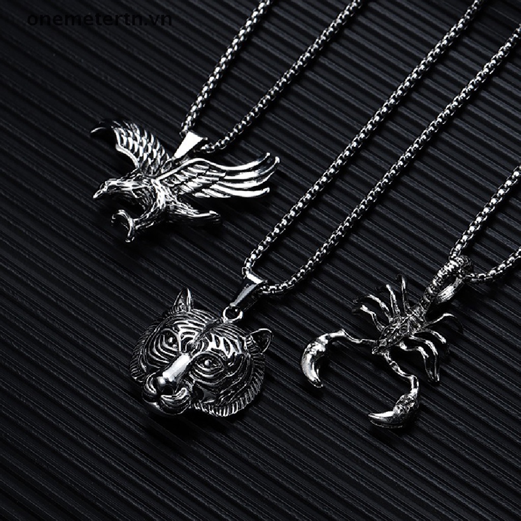 Onemetertn VN Thép Không Gỉ Hình Động Vật Phi Hành Gia Không Gian Phong Cách Punk Vintage Đa Phong Cách Thời Trang