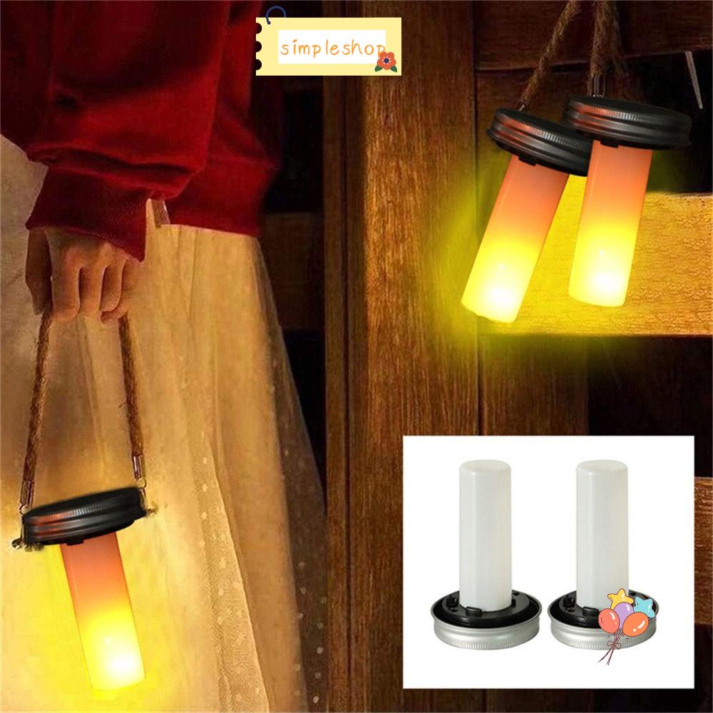 Nắp Lọ Sử Dụng Năng Lượng Mặt Trời 70mm Hiệu Ứng Ngọn Lửa