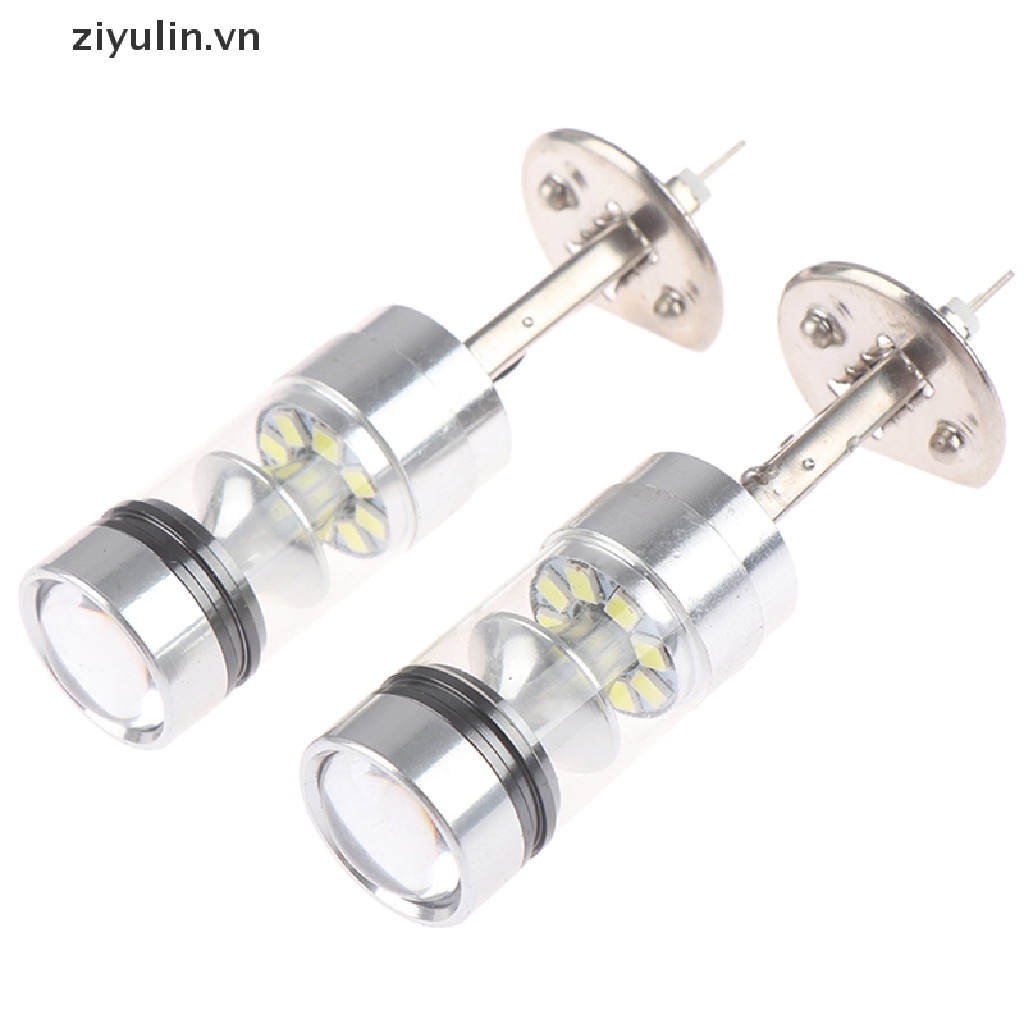 2 Bóng Đèn LED H1 100W 6000K 1000LM Siêu Sáng Cho Xe Hơi
