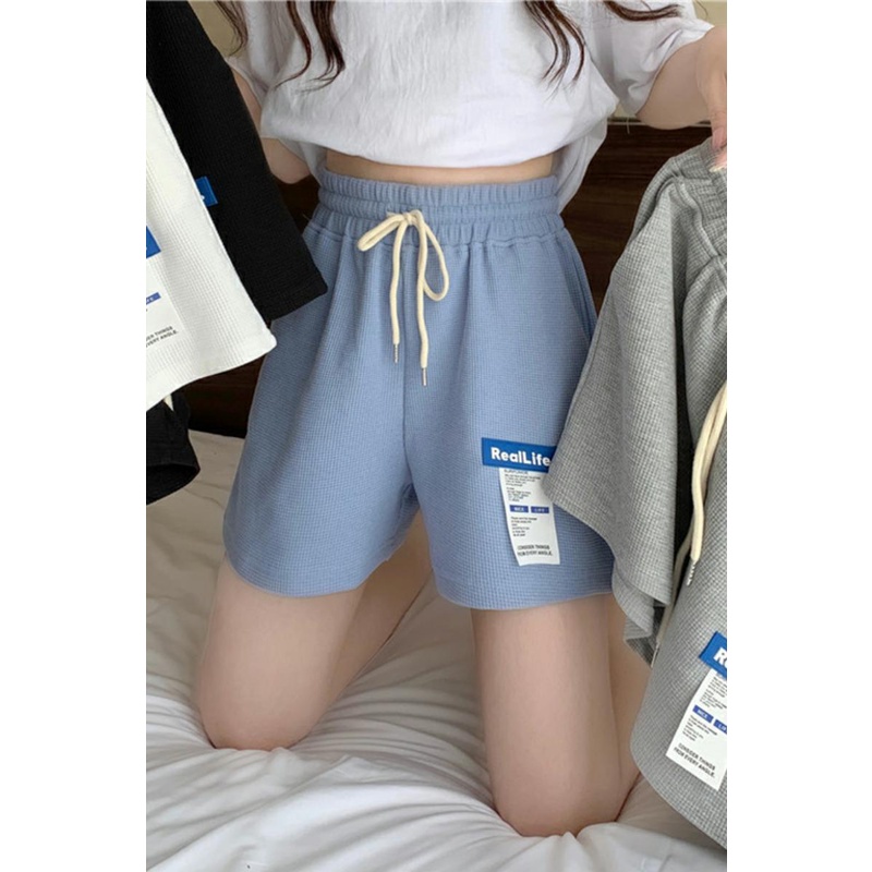 Quần short thể thao SUXI lưng cao màu trơn kiểu dáng đơn giản dễ phối đồ cho nữ