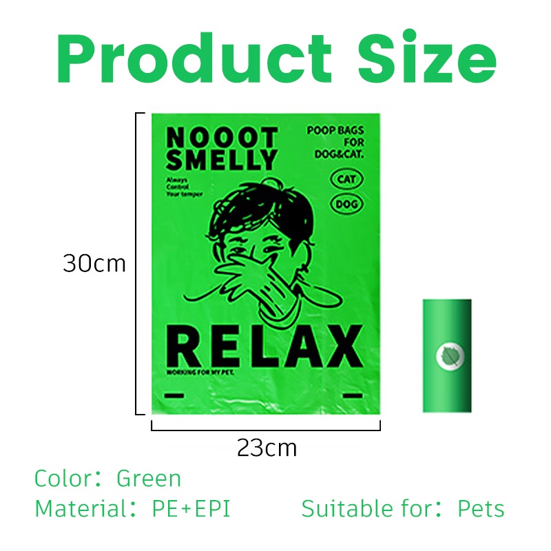 HamshMoc Túi Đựng Chất Thải Cho Thú Cưng Có Thể Phân Hủy Sinh Học Chống Rò Rỉ Tiện Dụng