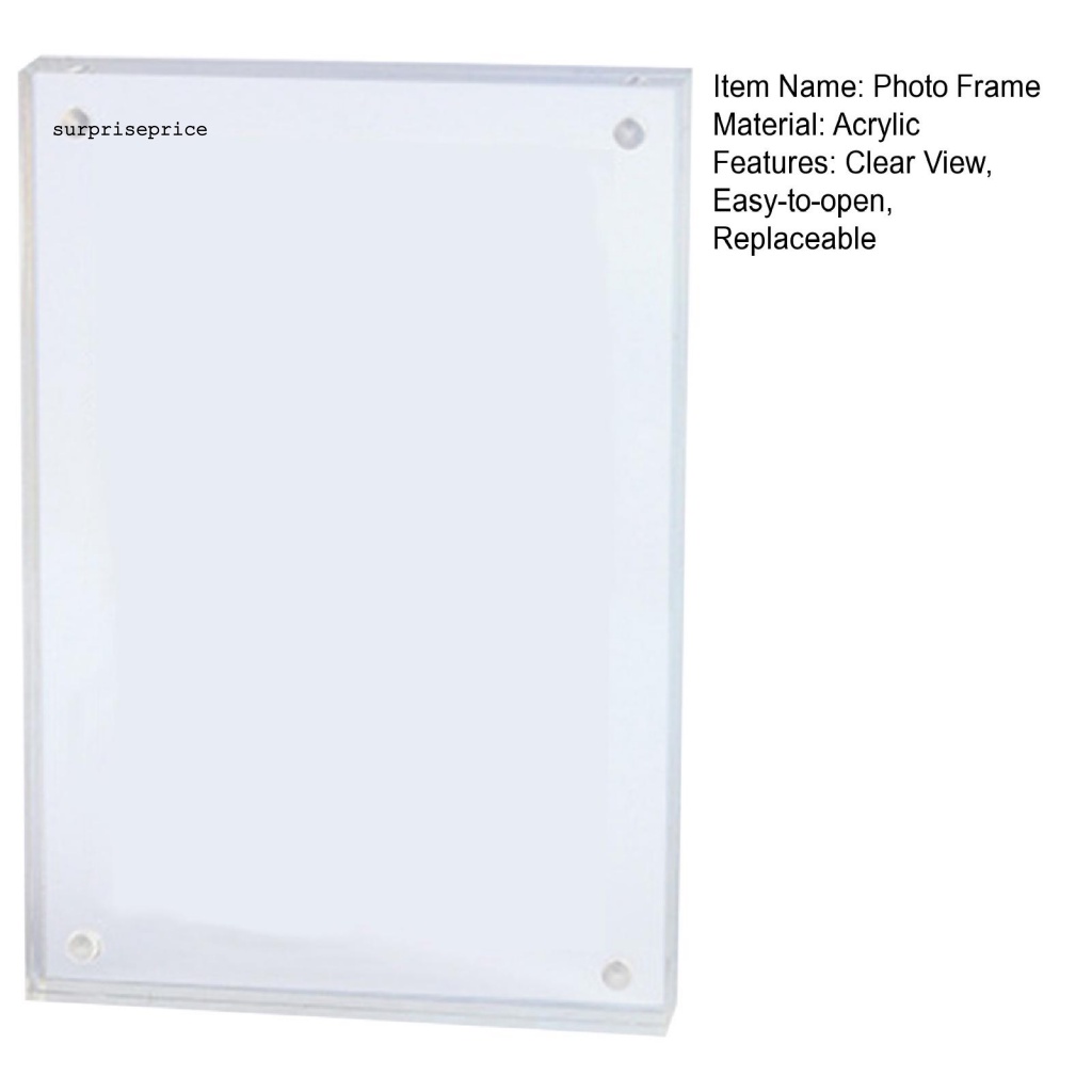 Khung Ảnh Từ Tính Không Cần Đóng Dấu Ngang 6 inch