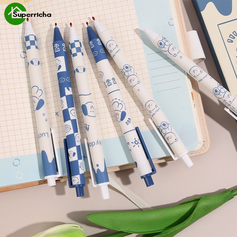 Bút Mực Đen Ngòi 0.5mm Tạo Hình Chú Chó Hoạt Hình Dễ Thương