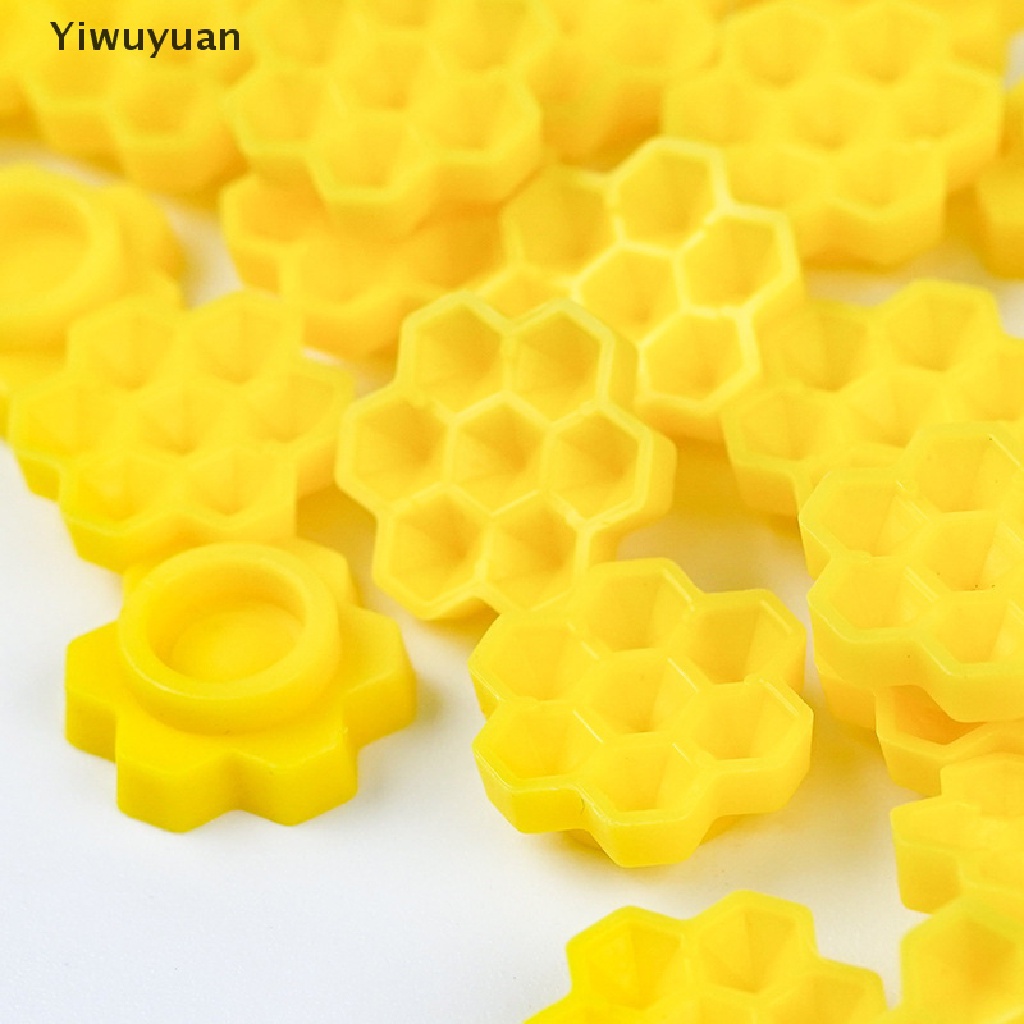 < Yiwuyuan > Túi 100 Giá Đỡ Lông Mi Giả Bằng Nhựa Không Dính Cốc