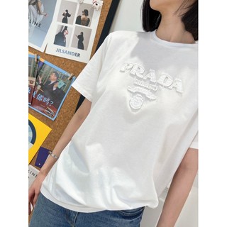 P-RADA 2023 embroidered logo letters simple casual all-match short sleeve