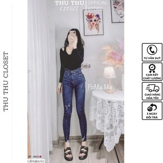 👖quần bò ôm rách siêu đẹp. size s m l