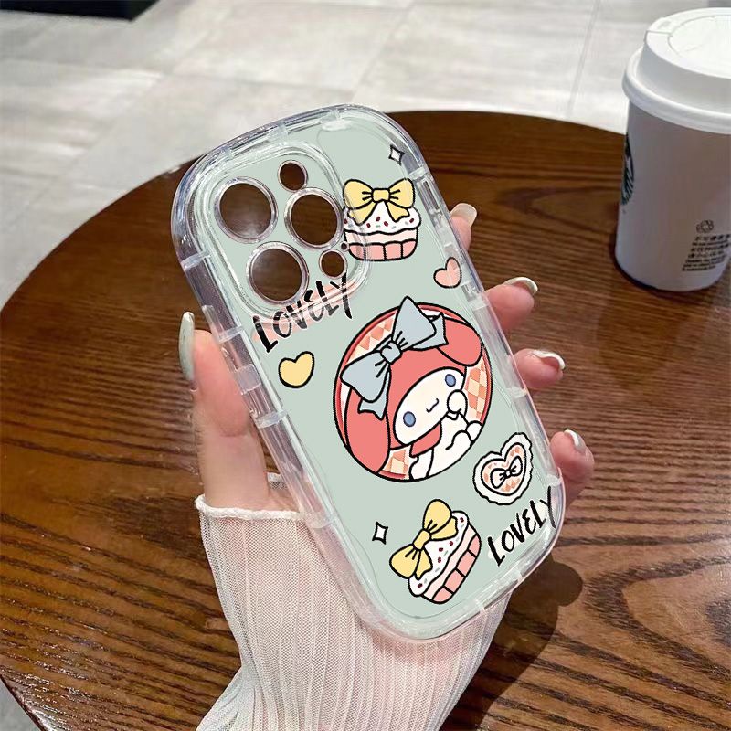 ✅Ốp Điện Thoại Mềm Trong Suốt Chống Sốc In Hình Bướm Melody Cho Iphone 7 13 xs / / 128p xr / 11 14