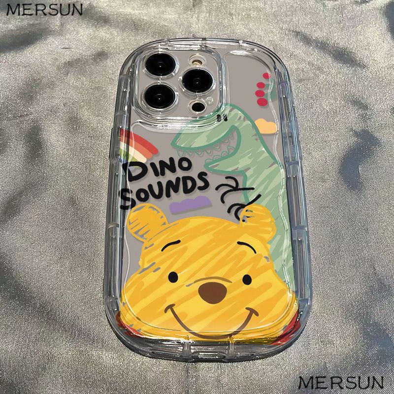✅Ốp Điện Thoại Mềm Trong Suốt Chống Sốc Hình Winnie the Pooh Cho Iphone 1113iphone14xs128p promaxxr / Apple Dinosaur 7 Winnie the Pooh ZVK7
