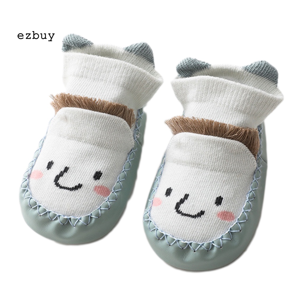 1 Đôi Vớ Chống Trượt Thoáng Khí In Hình Biểu Tượng Cảm Xúc Hoạt Hình Cho Em Bé Đi Trong Nhà