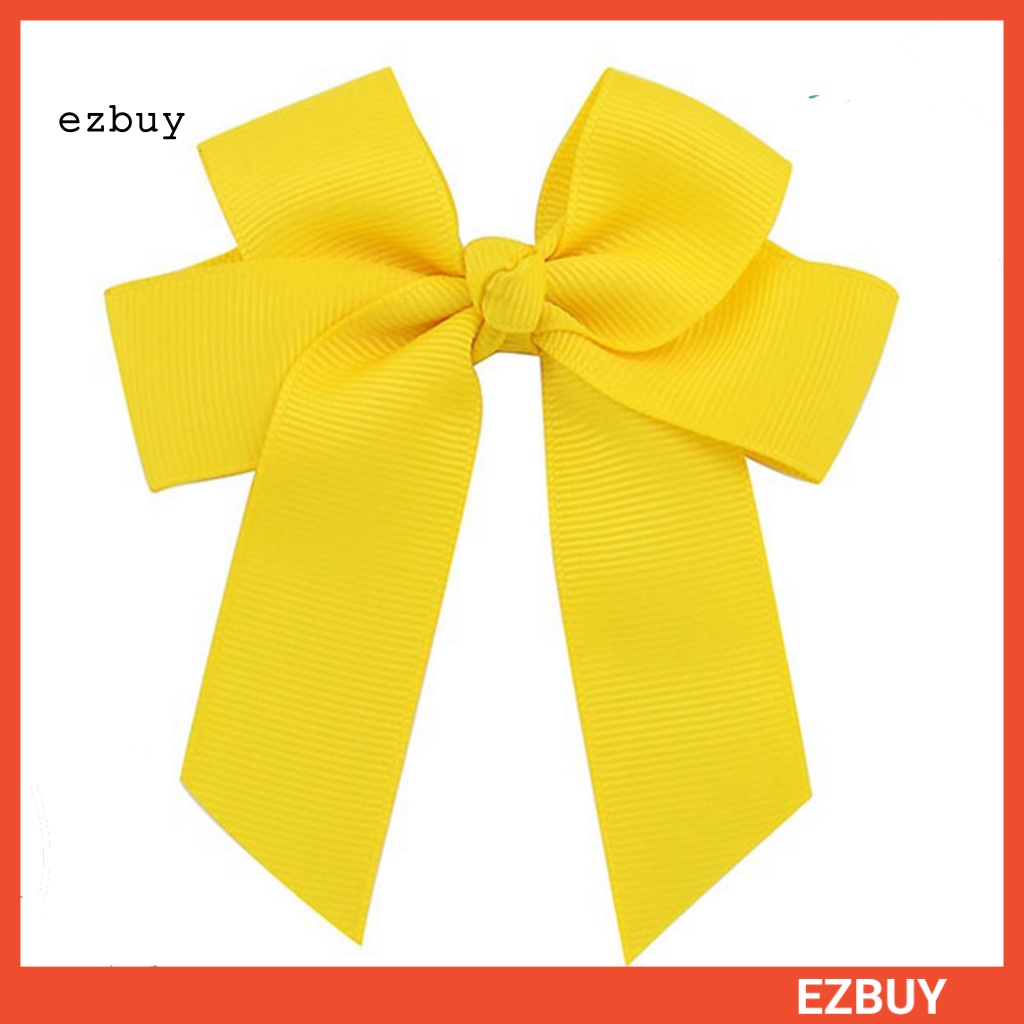 Kẹp Tóc Hình Nơ Lớn Màu Trơn Dễ Thương Dành Cho Bé Gái