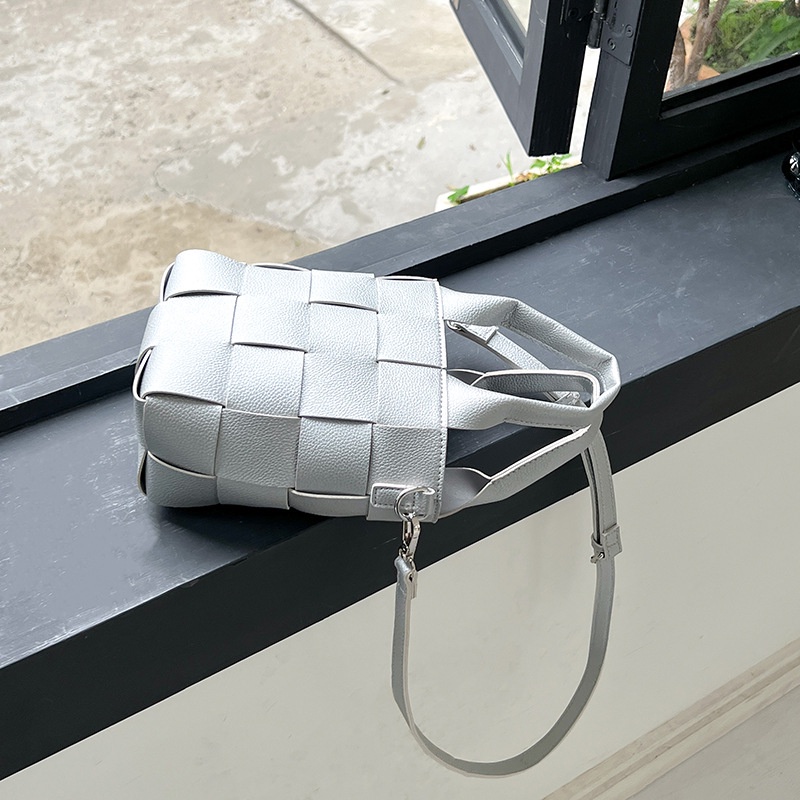 Túi Xách Da PU Hình Trụ Thời Trang Mùa Hè 2023 Phong Cách Hàn Quốc Cho Nữ