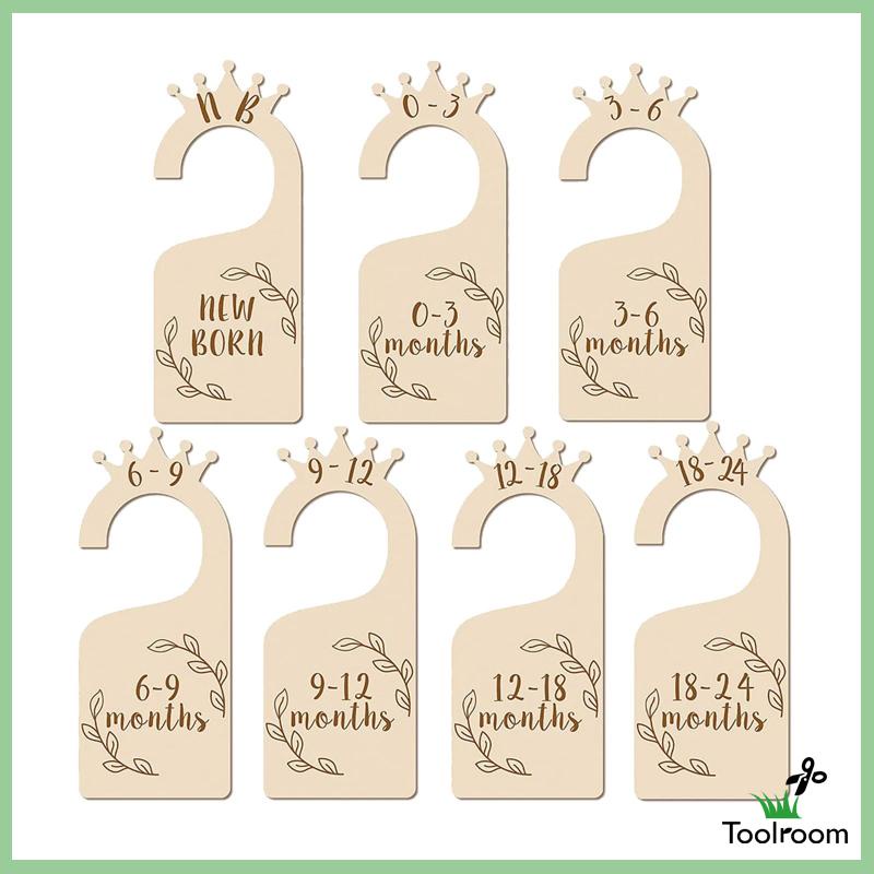 Set 7 Dụng Cụ Chia Ngăn Tủ Quần Áo Em Bé Sử Dụng Hàng Ngày