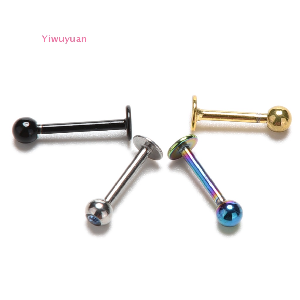 <Yiwuyuan> 1 X Round Tragus Lip Ring Monroe Ear Cartilage Stud Earring Body  New