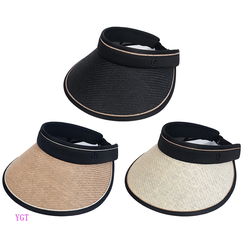 Ygt Mũ Rơm Chống Nắng Đính Nơ Kim Loại Thủ Công Thời Trang Mùa Hè Cho Nữ