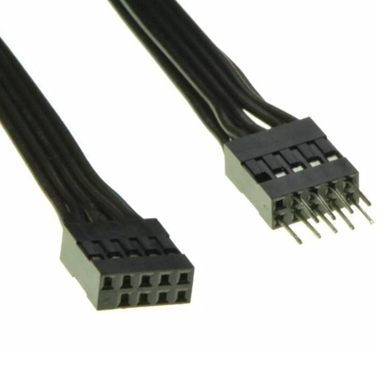 Dây Cáp Nối Dài Bo Mạch Chủ 9Pin USB 2.0 Đầu Đực Sang Đầu Cái 30cm Cho PC DIY
