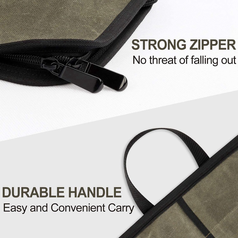 Túi Cuộn Vải Bạt 4 Ngăn Đựng Đồ Đầu Bếp Cho Nam