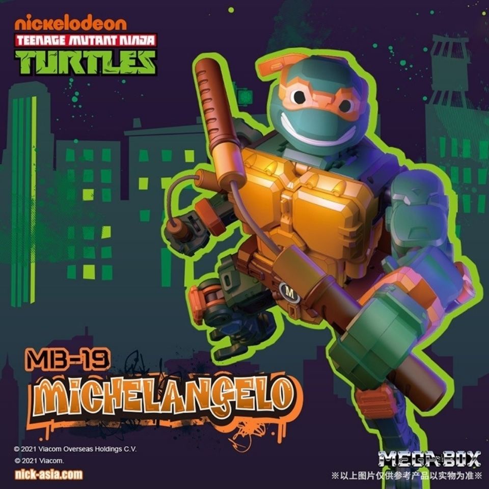 Hộp 52 Mô Hình Đồ Chơi Ninja Rùa Raphael / Michelangelo