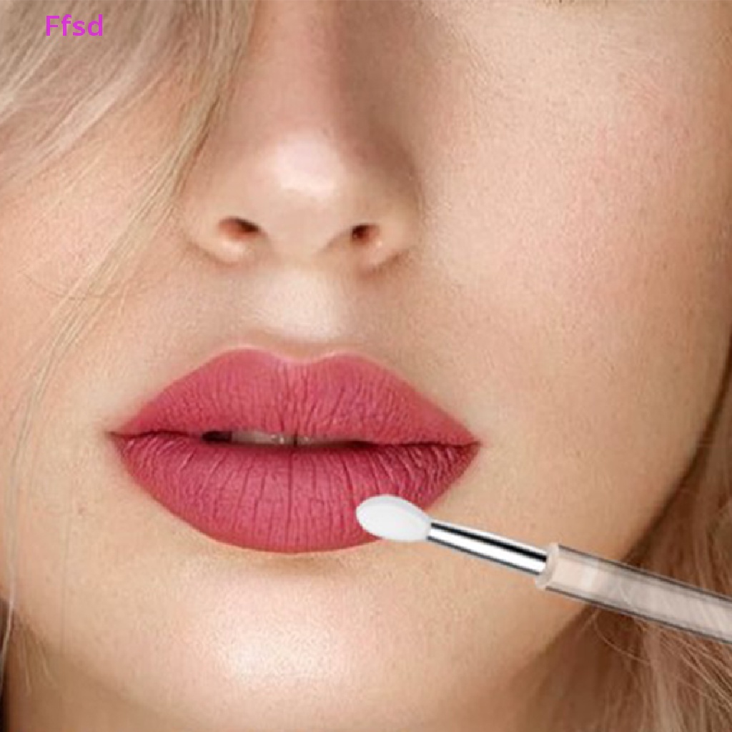 {Ffsd} Cọ Tô Son Môi Di Động Bằng Silicone Kèm Nắp Chống Bụi * Bán Chạy