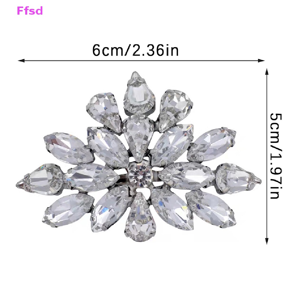 1 Khóa Kẹp Đính Đá Trang Trí Giày Cao Gót Cho Cô Dâu