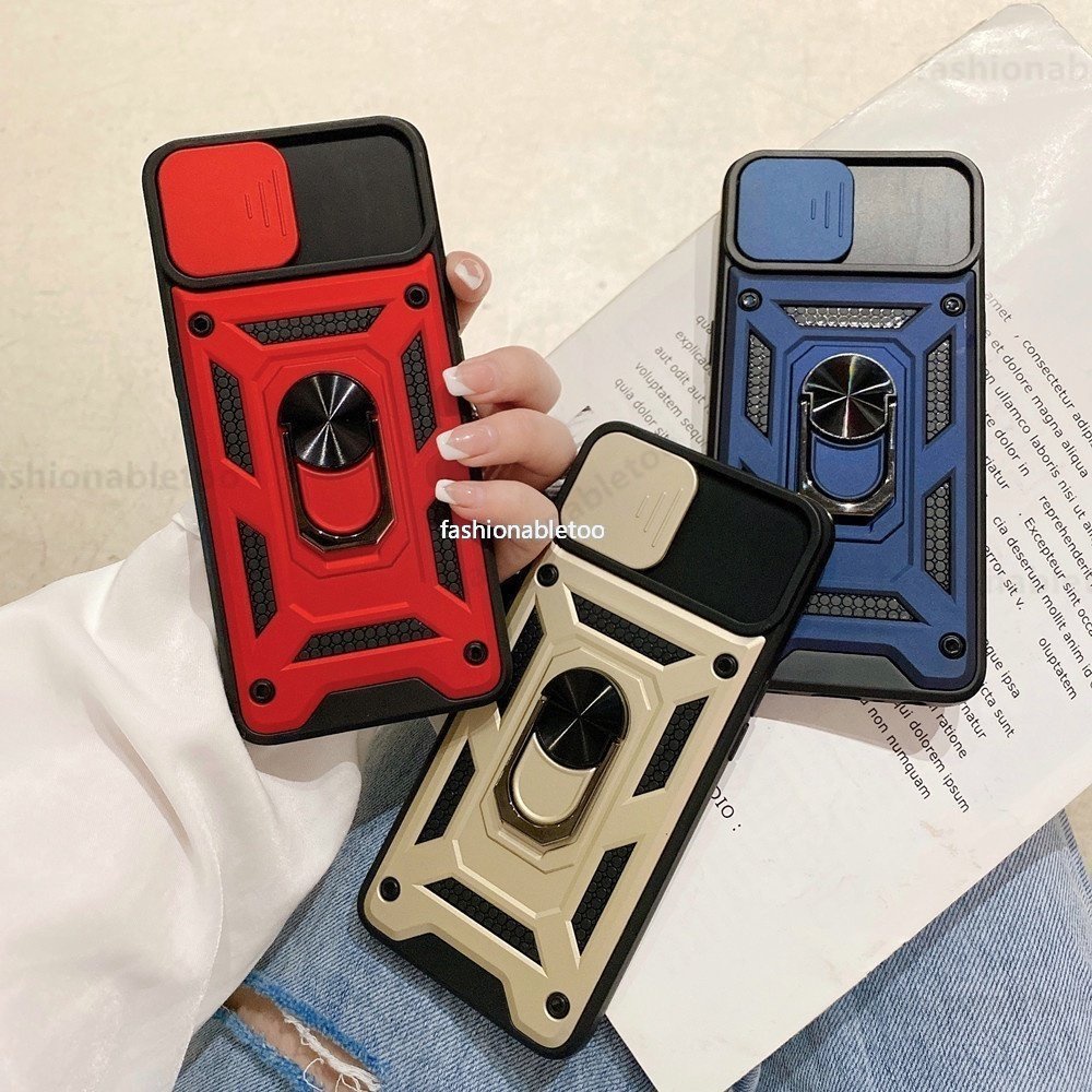 Ốp Điện Thoại Dạng Giáp Có Vòng Đỡ Chống Sốc Cho Honor X9 X8a X7a X6 X 9 X 8a X 6 X 7a HonorX9 HonorX8a HonorX7a HonorX6 4G 5G