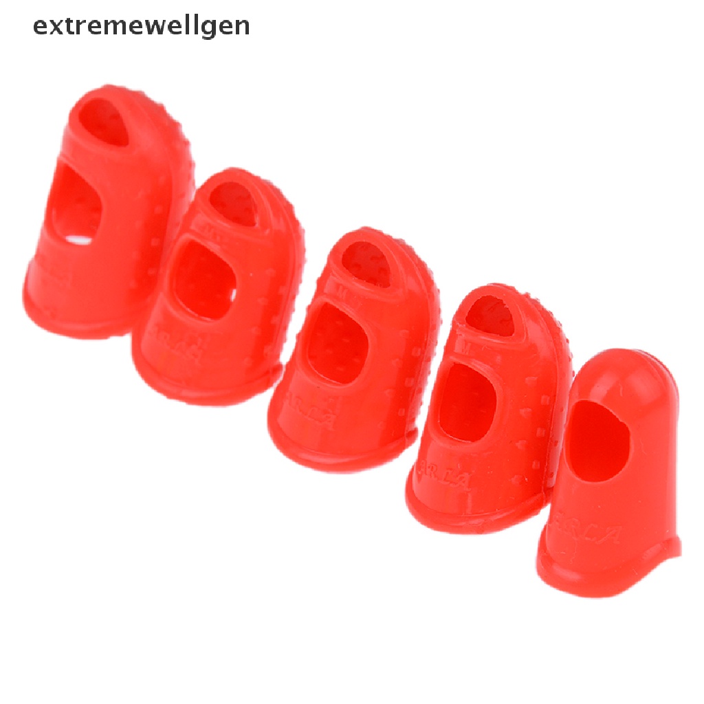 Bộ 5 Miếng Silicone Bọc Ngón Tay Chống Đau Khi Chơi Guitar