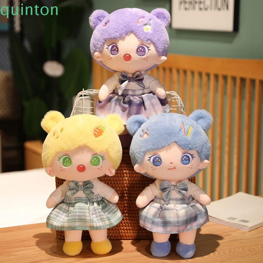Búp Bê Nhồi Bông Mềm Mại Hình Người QUINTON Hoạt Hình Trang Trí Nhà Cửa