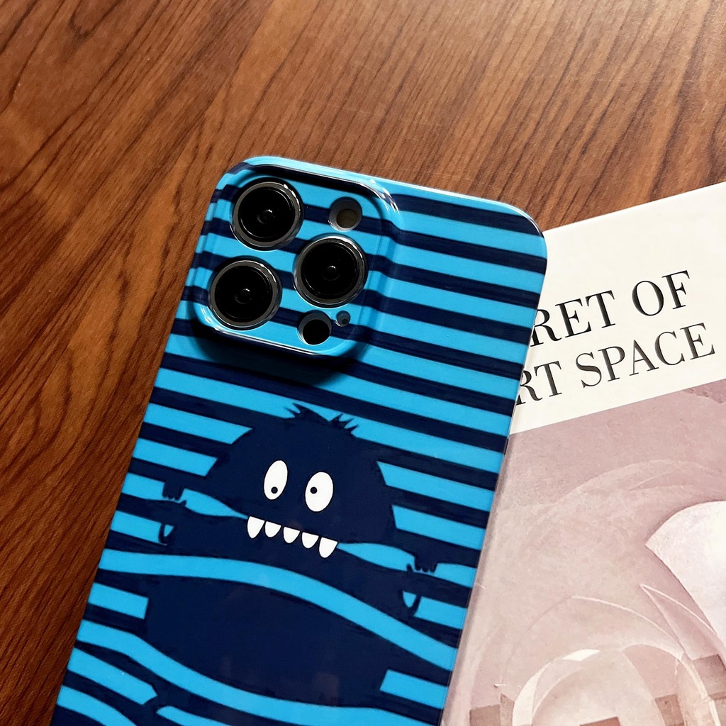 Ốp Điện Thoại PC Cứng Chống Rơi Họa Tiết Kẻ Sọc Cho iphone 14 13 12 11 Pro MAX XR X / XS MAX 7 / 8 Plus