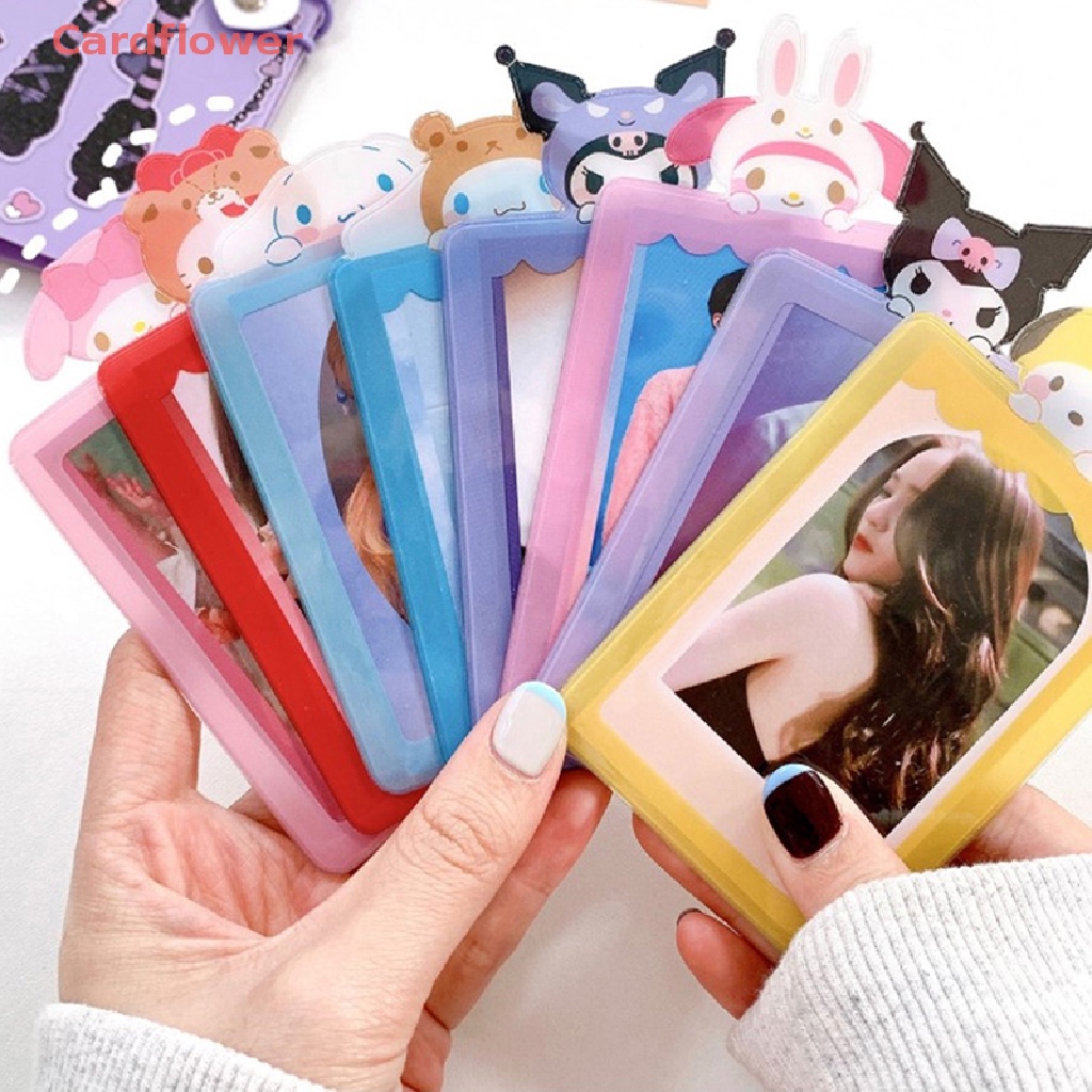 < Cardflower > Túi Đựng Ảnh Thẻ ID / Thẻ Ngân Hàng / Xe Buýt Hình Thỏ / Gấu Kpop Kawaii Có Dây Treo Bảo Vệ Cho Học