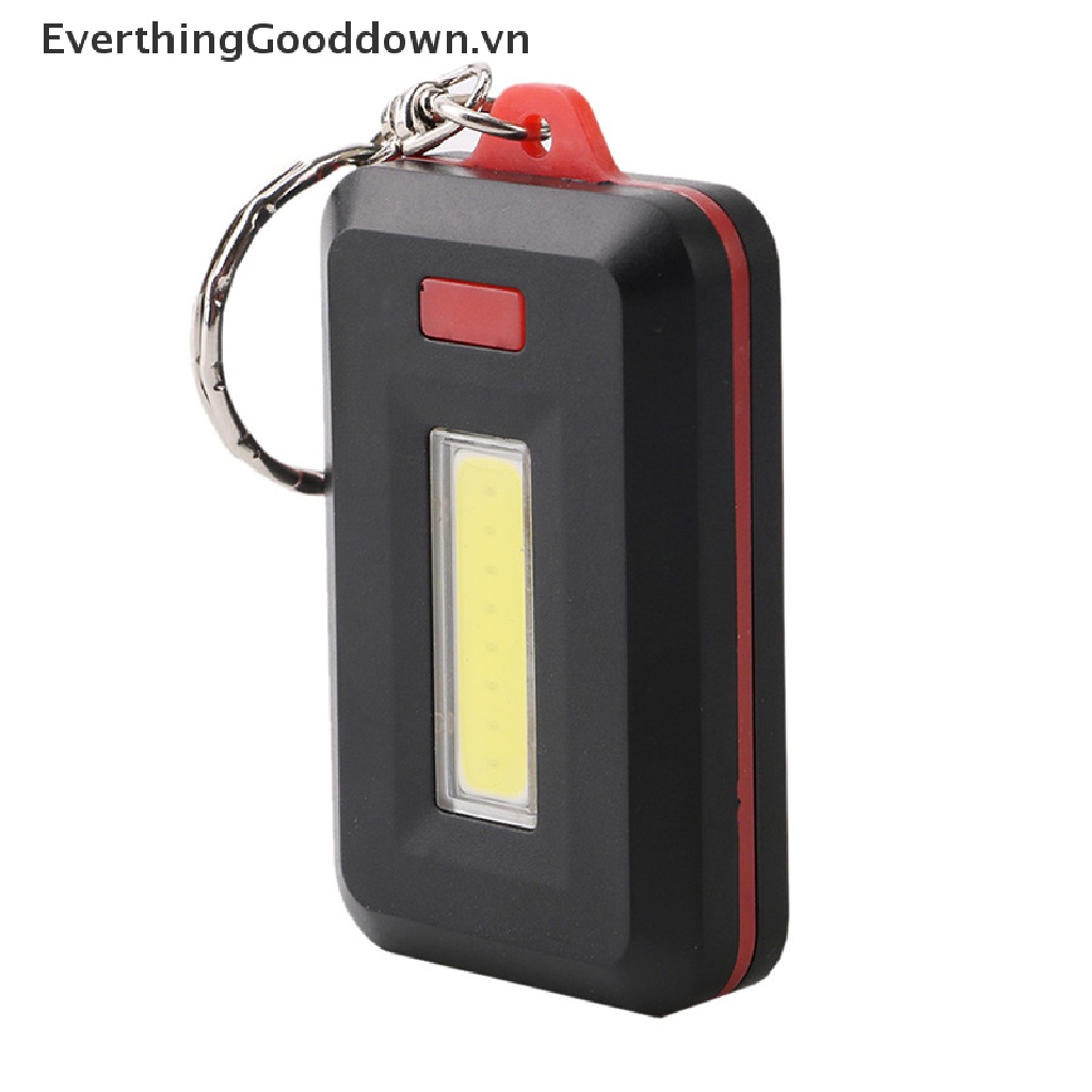 Đèn Pin LED COB Mini Chống Thấm Nước Có Móc Khóa Tiện Dụng Mang Theo Du Lịch Cắm Trại