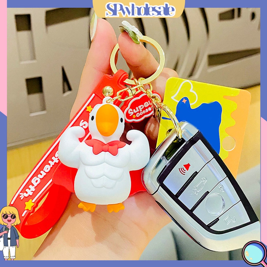 <SPwholesale> Móc Khóa Hình Con Ngỗng 3D Dễ Thương